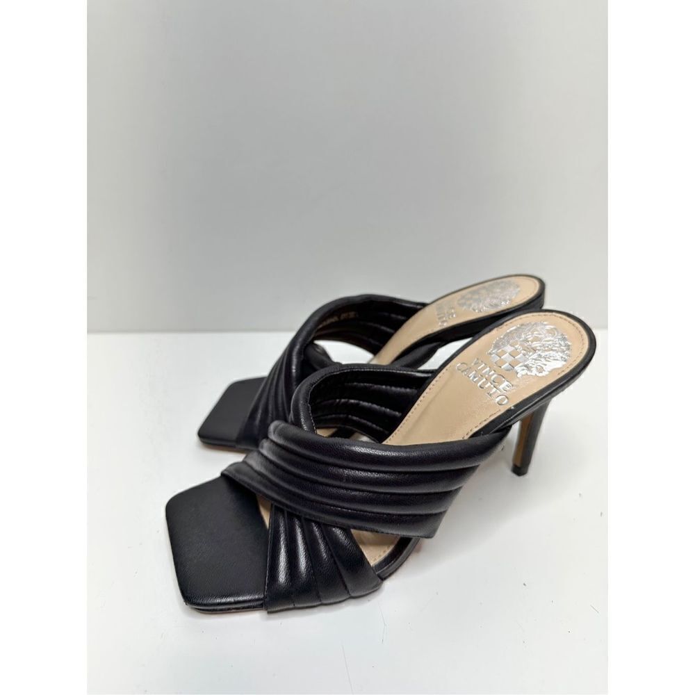Vince Camuto Shoes‎ Womens Size 6 Black Sarendie Quilted Strap Sandal Slide NEW